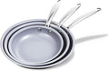 KITEXPERT Non Stick Frying Pans Set, Titanium Ceramic Pan Skillet Set Non Toxic by KITEXPERTkitchenpartner