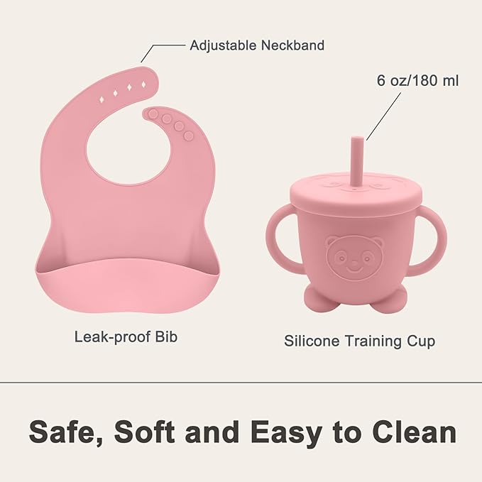 Silicone Baby Feeding Set | Baby Led Weaning Supplies Includes Suction Bowls - Image 5