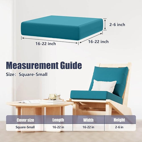 8Pcs Stretch Patio Cushion Covers, Outdoor Couch & Sofa Replacement Slipcovers - Image 2