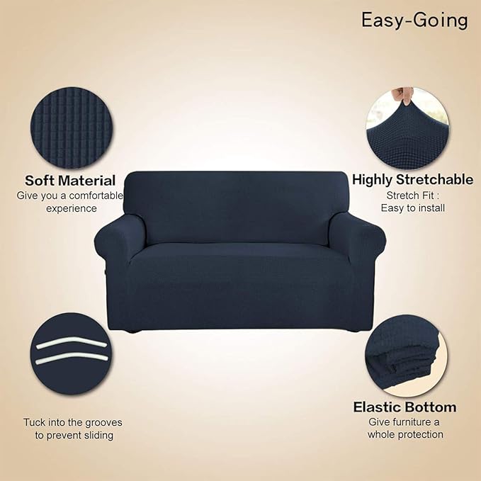 Easy-Going Stretch Loveseat Slipcover 1-Piece Sofa Cover Furniture Protector - Image 3