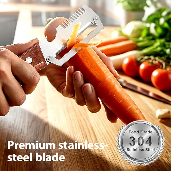 Vegetable Peeler, 2026 Upgrade Multifunctional Stainless Steel Peeler, - Image 8