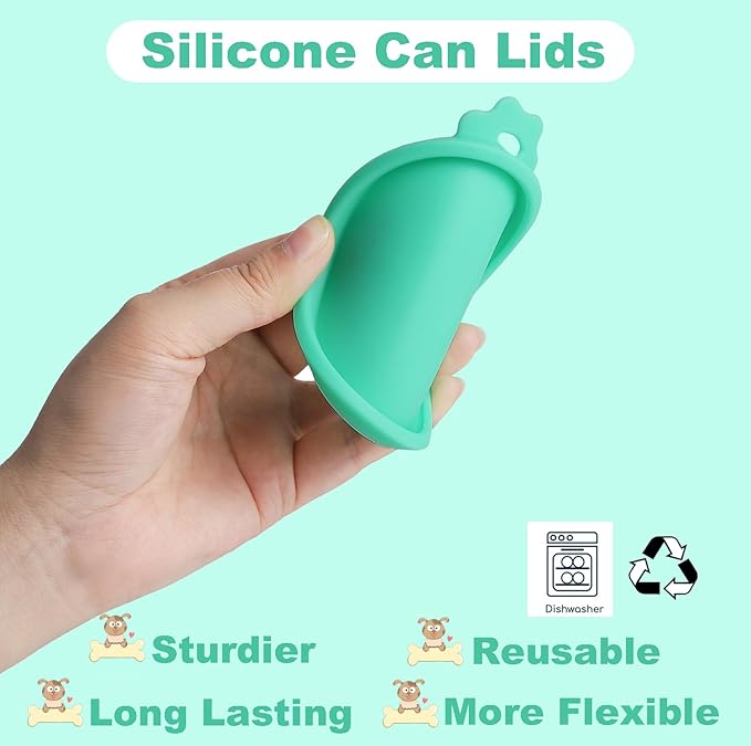COMTIM Can Covers for Dog Food Cans, Silicone Pet Dog Food Can Covers Lids for - Image 3