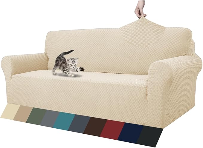 ZNSAYOTX 1 Piece Jacquard Couch Covers by ZNSAYOTX