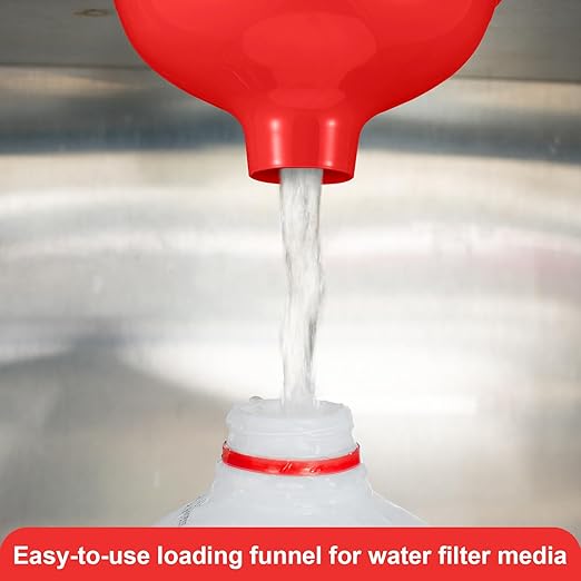Vesici 2 Pack Extra Large Wide Mouth Funnel Red 2.5" x 10" Multi Purpose - Image 5