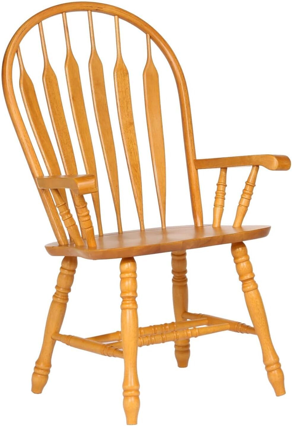 HomeStock Comfort Back Dining Armchair with Sculpted Arms and Contoured Seat ...
