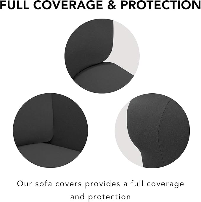 PureFit Super Stretch Sofa Slipcover – Spandex Non Slip Soft Couch Sofa Cover - Image 3