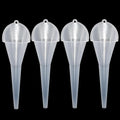 4 Pcs Long Neck Oil Funnel for Automotive, Wide Mouth Plastic Funnel, Long by WeiMeet