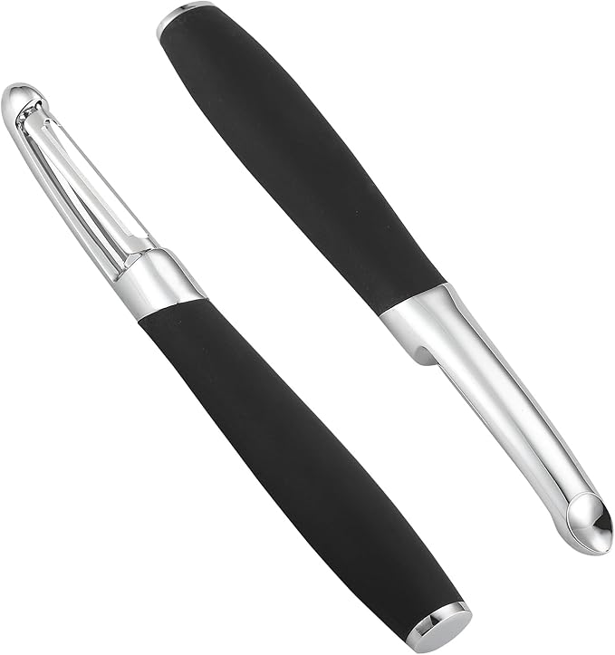 Premium Stainless Steel Swivel Vegetable and Fruit Peeler, Ergonomic Non Slip - Image 3