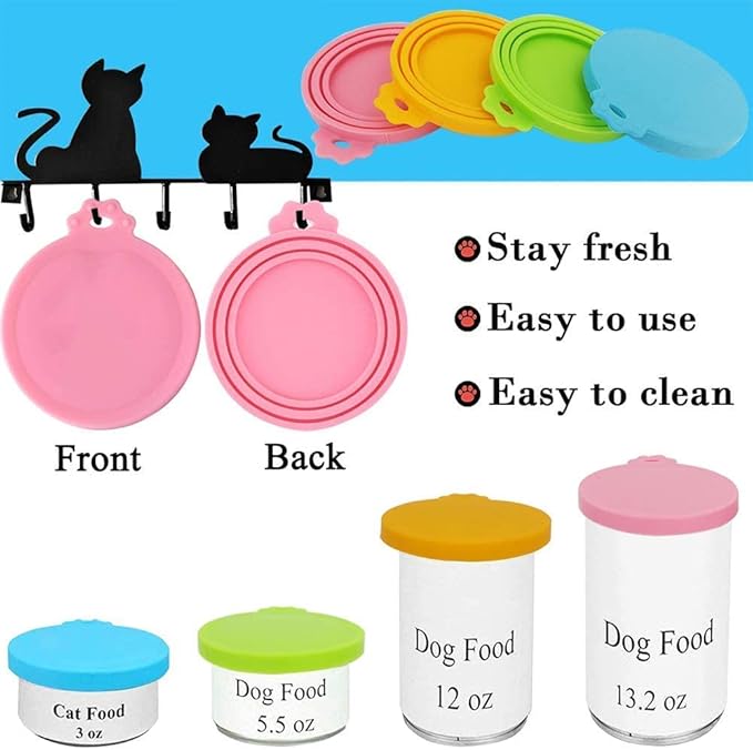 Food Can Lids, One Tin Cap Fit Most Standard Size Dog Cat Food - Image 2