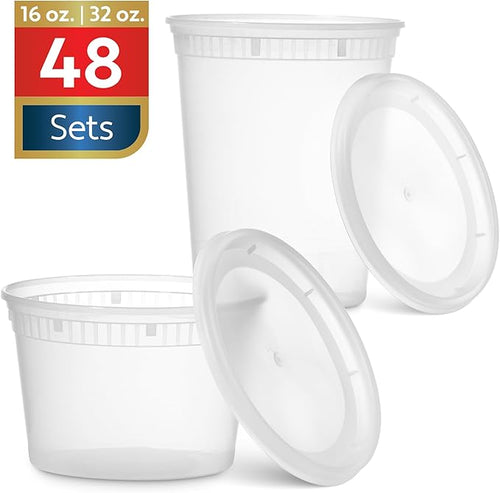 48 Pack Plastic Deli Containers - Image 2