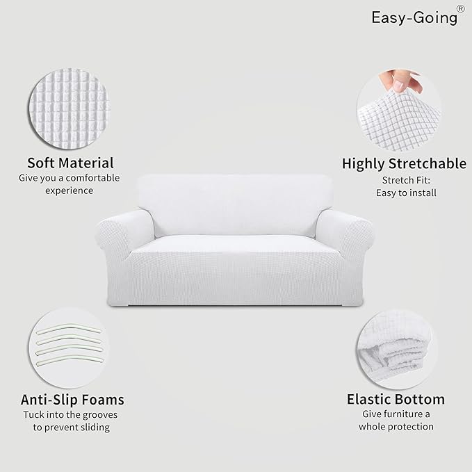 Easy-Going Stretch Oversized Loveseat Slipcover 1-Piece Sofa Cover Furniture