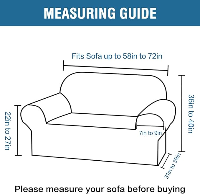 H.VERSAILTEX Stretch Velvet Loveseat Covers - Image 2