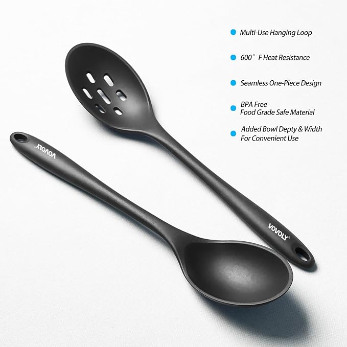 Silicone Slotted Spoons for Cooking - Image 3