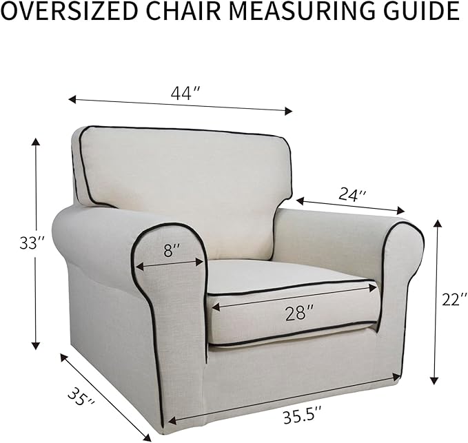 PureFit Super Stretch Sofa Slipcover – Spandex Non Slip Soft Couch Sofa Cover - Image 6