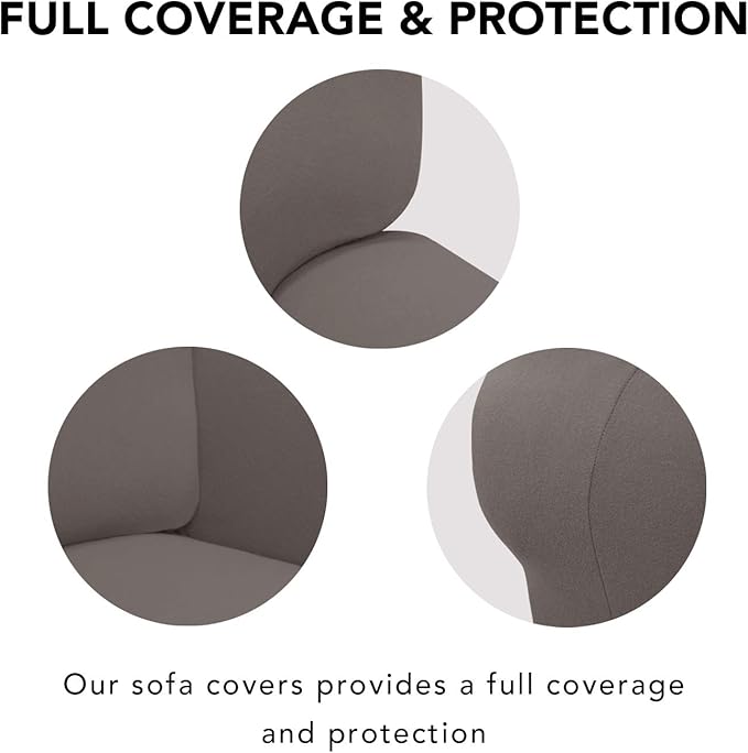 PureFit Super Stretch Sofa Slipcover – Spandex Non Slip Soft Couch Sofa Cover - Image 3