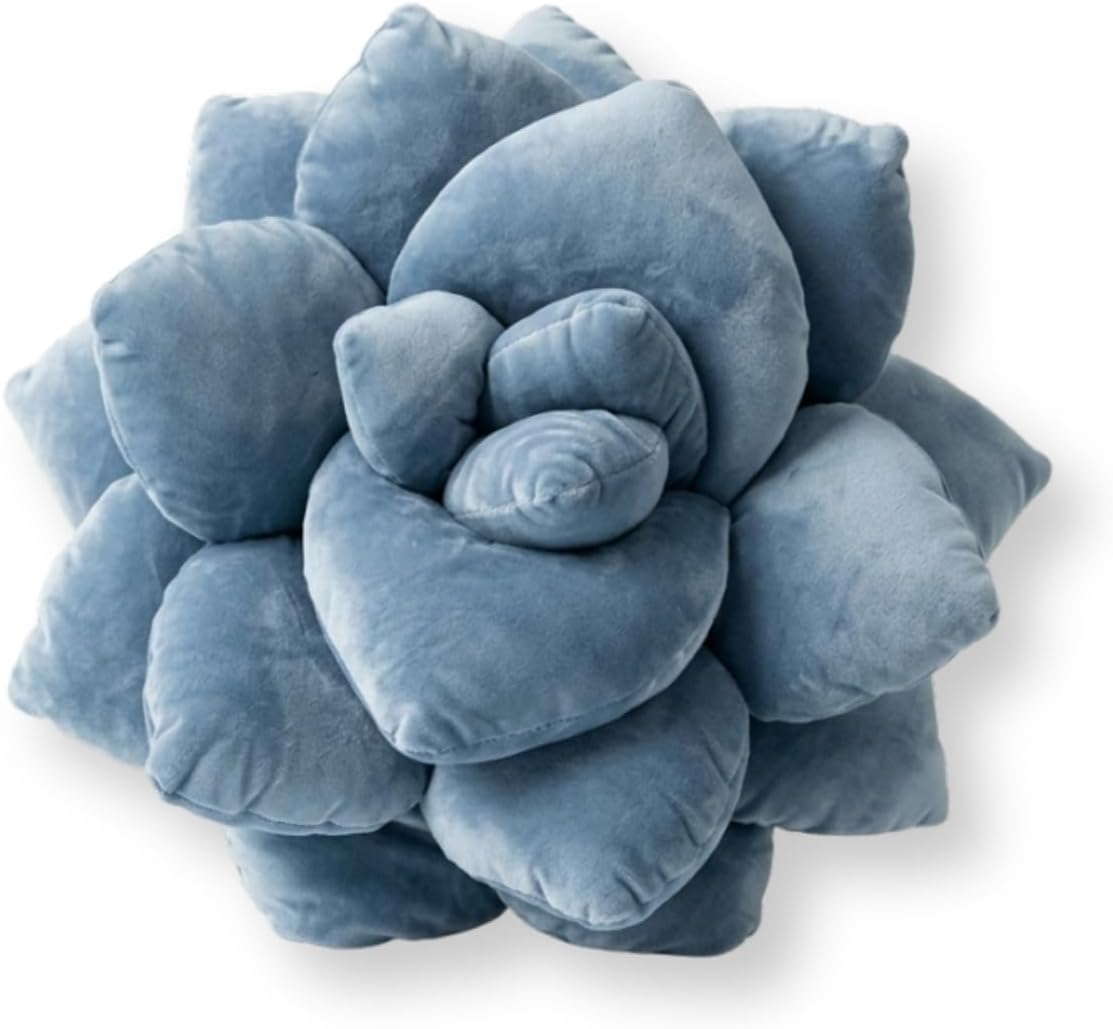 green philosophy co. - succulent® pillow - smokey, main product view