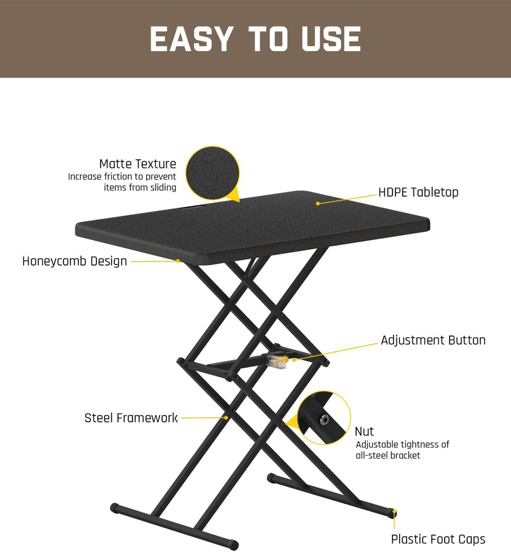 FanttikOutdoor Folding Table 2-Second One-Hand Height Adjustment, 3 Settings,...