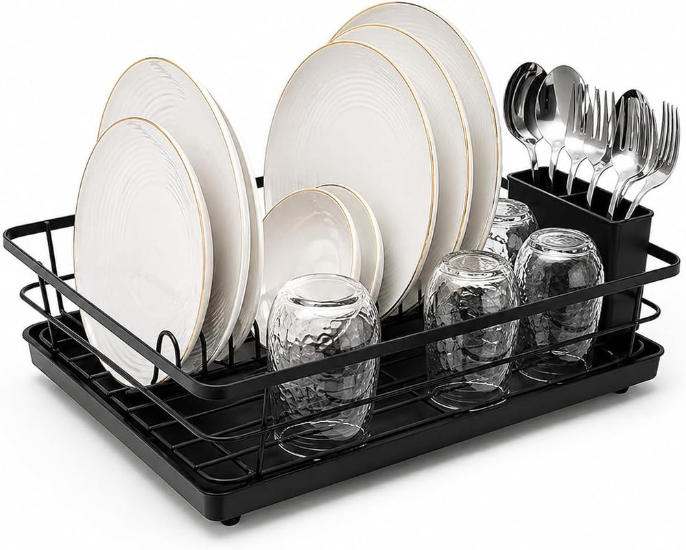 Metal Dish Drying Rack for Kitchen Counter, Sink Organizer