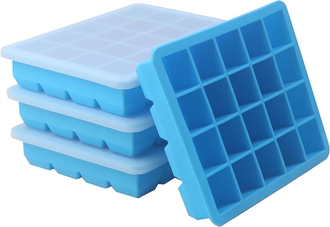 20 Section-0.5oz, Food Grade Silicone Ice Cube Tray Food Container by jootic