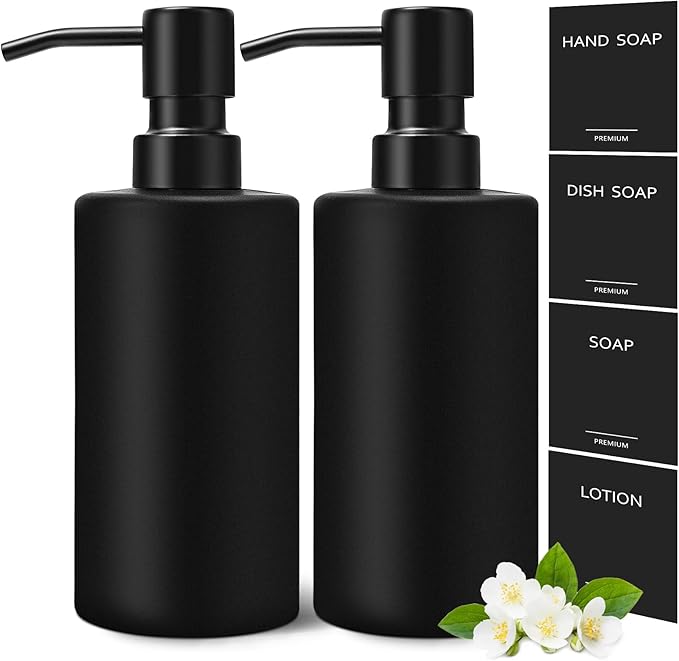 GMISUN Black Soap Dispenser, Hand Soap Dispenser Bathroom, Hand and Dish by GMISUN