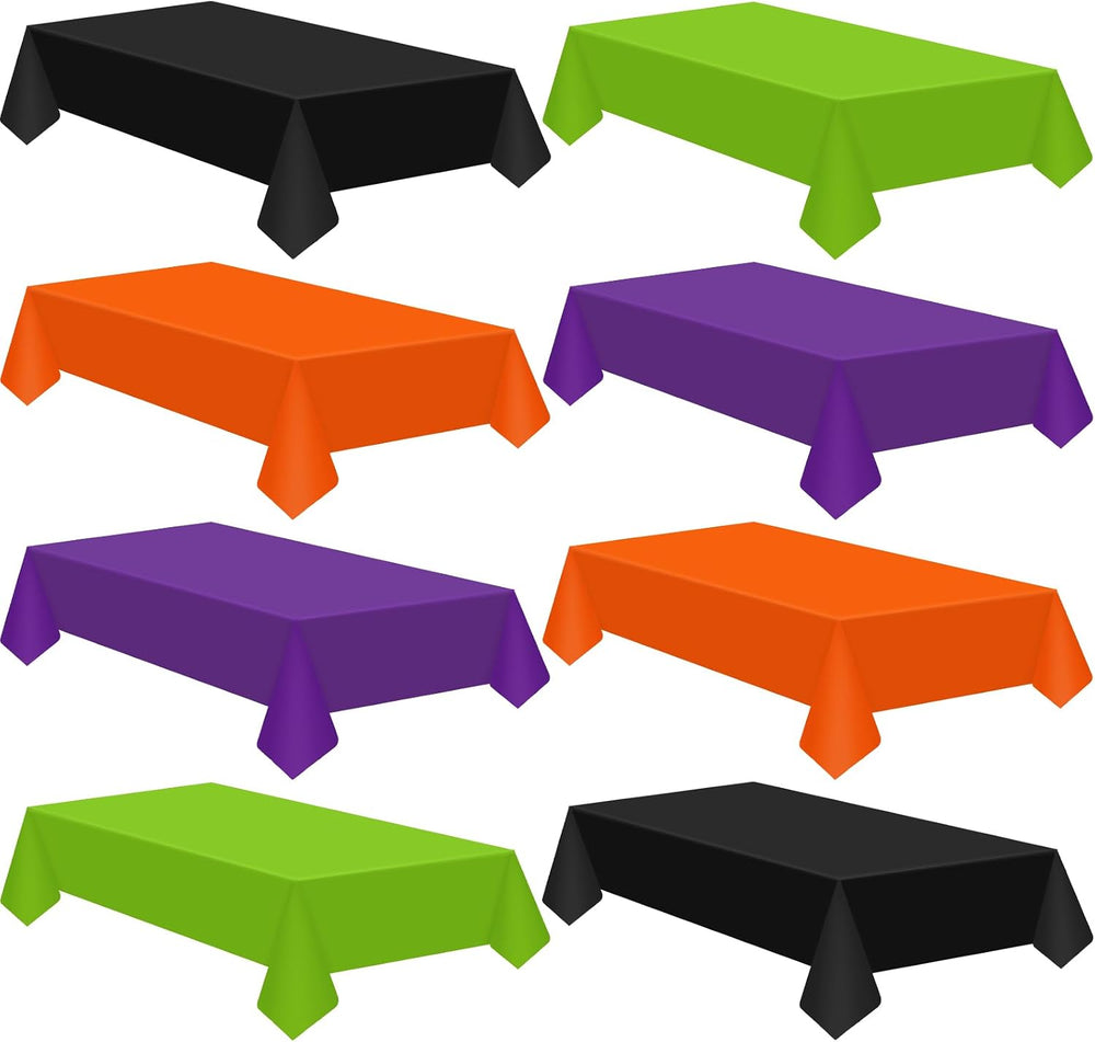 Patelai 24 Pcs Halloween Tablecloth 54"x108", Disposable Rectangle ...