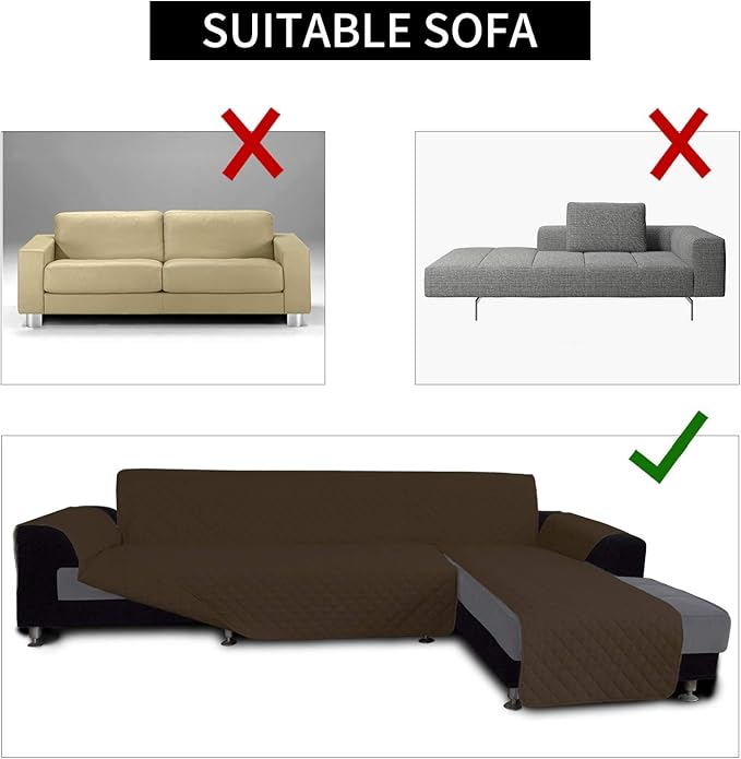 Easy-Going Sofa Slipcover L Shape Sofa Cover Sectional Couch Cover Furniture - Image 4