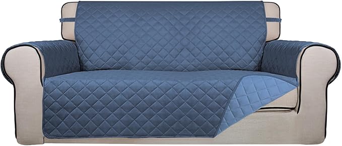 PureFit Reversible Quilted Sofa Cover, Water Resistant Slipcover Furniture by PureFit