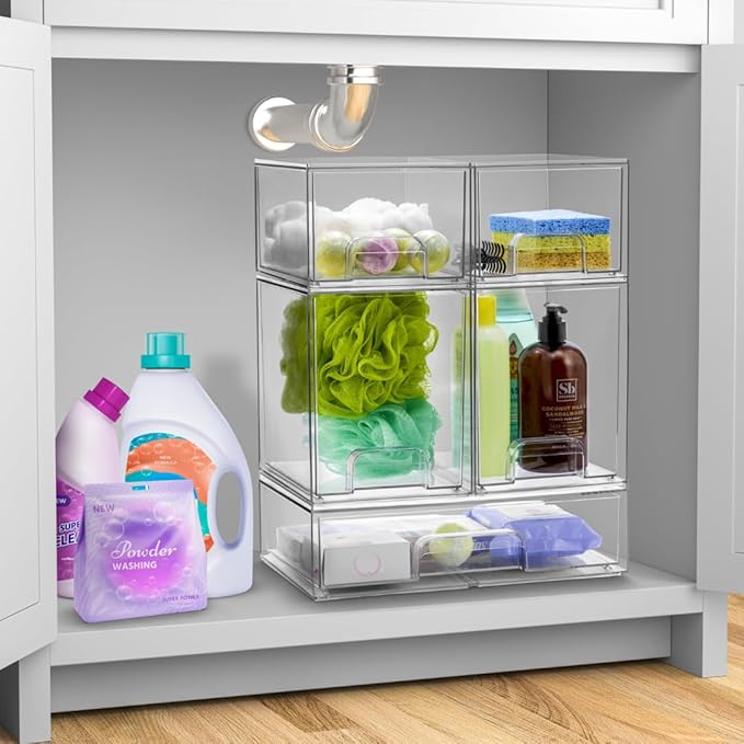 Sorbus Acrylic Storage Containers - Image 2
