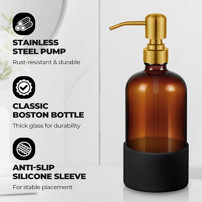 16 oz Hand and Dish Soap Dispenser Set - Image 2
