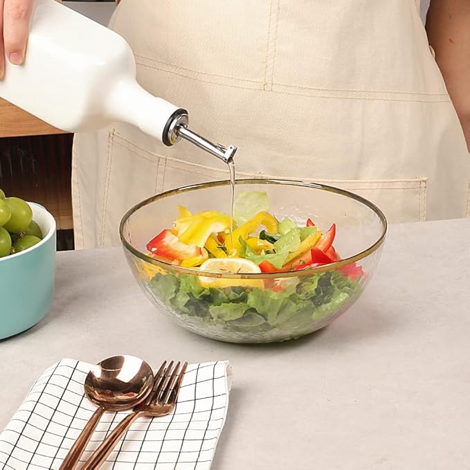 Sweejar 19 Fl Oz Ceramic Olive Oil Dispenser Bottle - Image 3