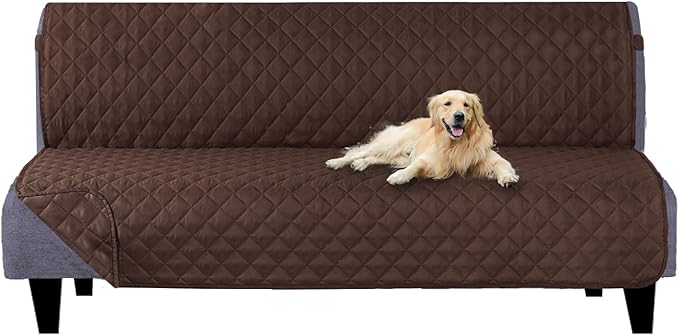 U-NICE HOME Futon Sofa Covers Reversible Sofa Slipcover Armless Cover Furniture by U-NICEHOME