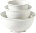 HASENSE Ceramic Mixing Bowls Set, 2.1/1.0/0.5 Qt, Handmade Salad Serving Bowls by Hasense
