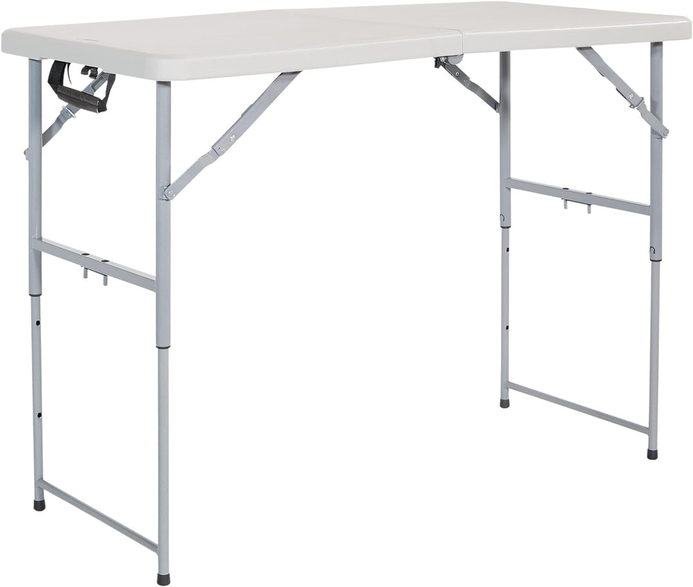 Office Star Resin Multipurpose Rectangle Table, 4-Feet Long, Height Adjustabl...