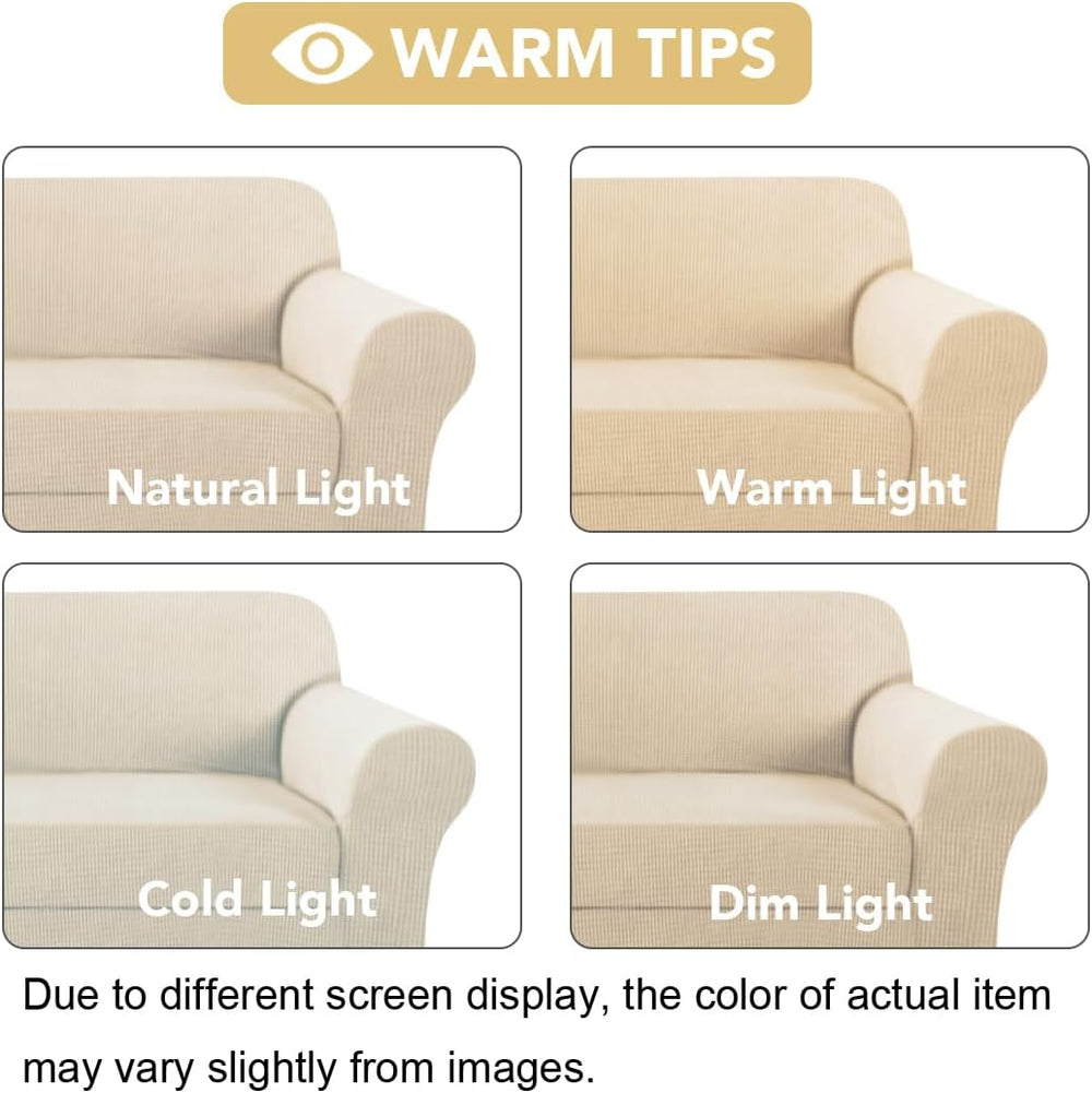 H.VERSAILTEX Stretch Armchair Cover 2 Piece Chair Covers for Living Room Furn...