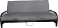 D&D Futon Furniture Futon Covers, Covering 10 inch Thick, Mattress Slipcovers, Polyester Poplin (Full 10x54x75, Gray)