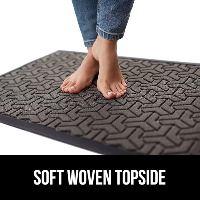 GORILLA GRIP 100% Waterproof All-Season WeatherMAX Doormat, US Designed Natural - Image 8