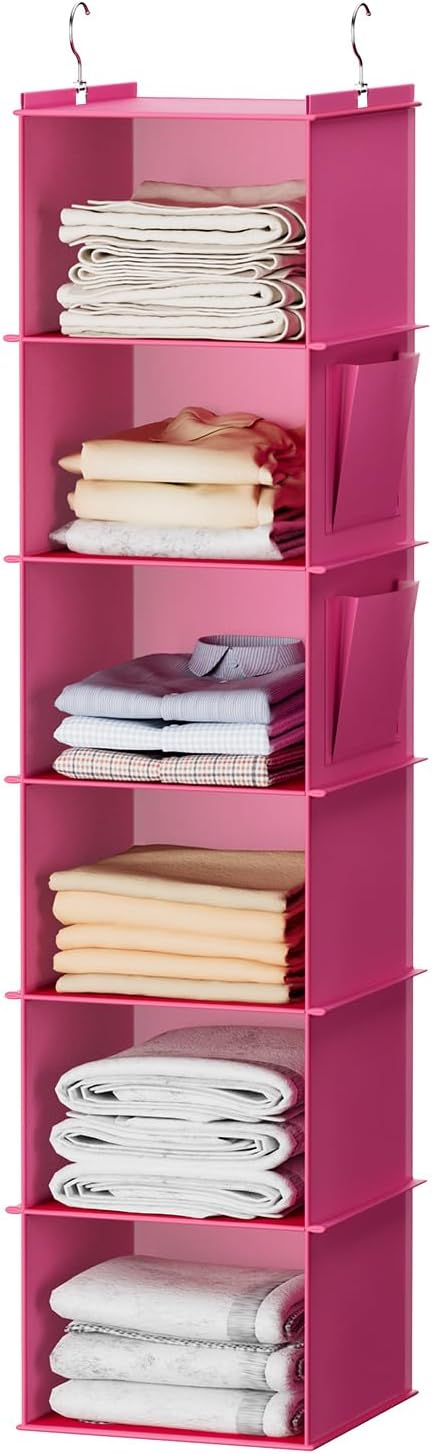 YOUDENOVA Hanging Closet Organizer, Closet Hanging Storage Shelves by YOUDENOVA