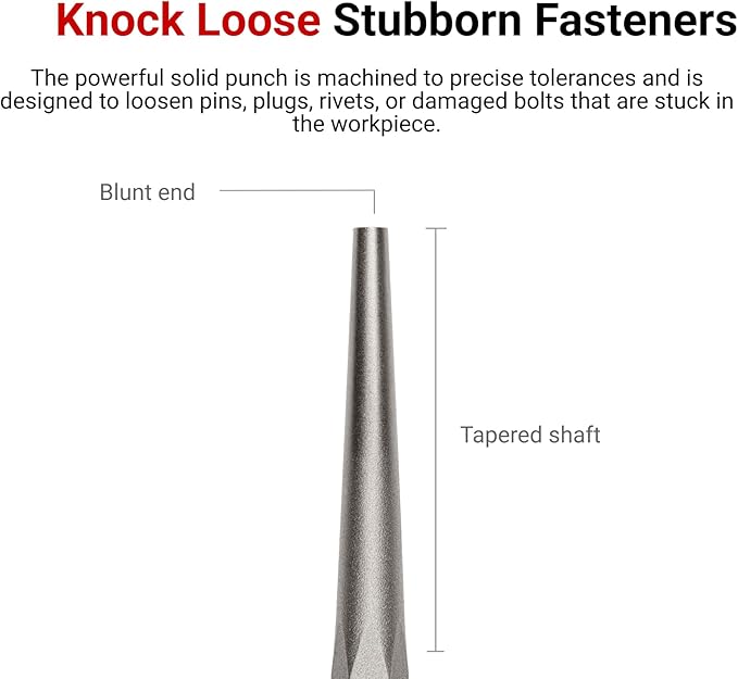 TEKTON 5/16 Inch Solid Punch | 66078 | Made in USA - Image 2