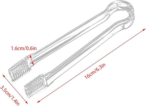 10 Pcs Plastic Buffet Serving Tongs, 6.3 Inches - Image 2