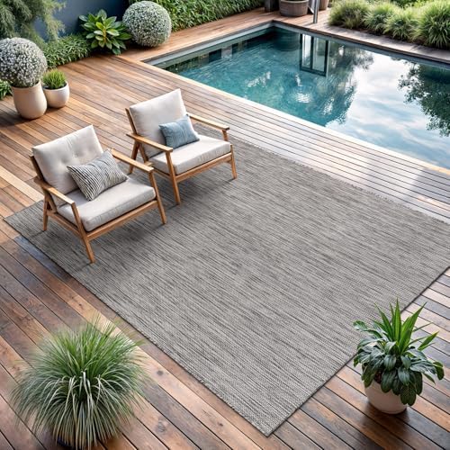 CAMILSON Outdoor Rug 9x12 Modern Area Rugs for Large Indoor and Outdoor Patio...