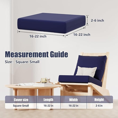 8Pcs Stretch Patio Cushion Covers, Outdoor Couch & Sofa Replacement Slipcovers - Image 2