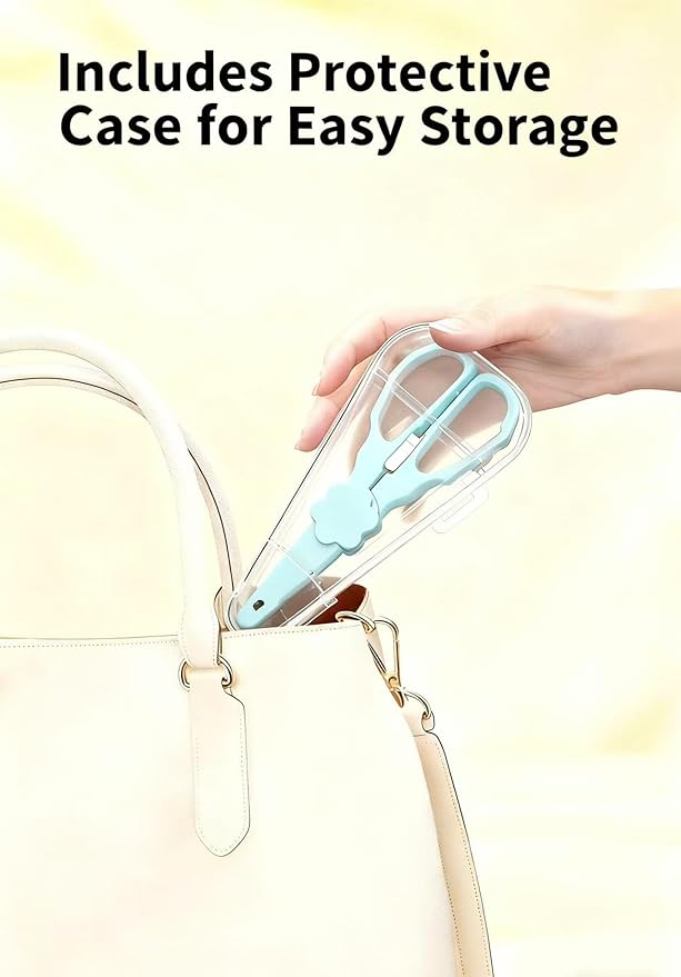 Baby Food Scissors with Travel Case, Portable Stainless Steel Shears with - Image 6