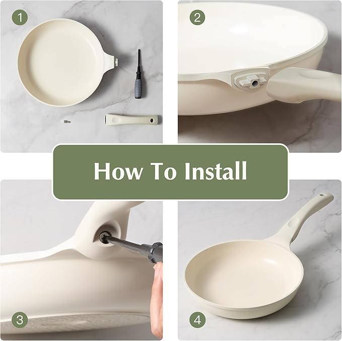 Redchef Ceramic Pan Nonstick, Nonstick Frying Pan, Large Fry Pans, PFAS & - Image 7