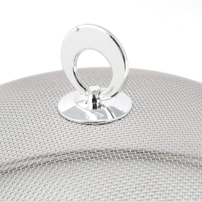 Ochine Stainless Steel Mesh Dome Food Cover Round Splatter Cover Screen Food - Image 5
