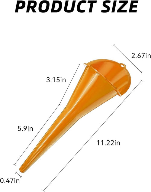 2 PCS Oil Funnel, Automotive Multi-Function Plastic Fuel Funnel - Image 2