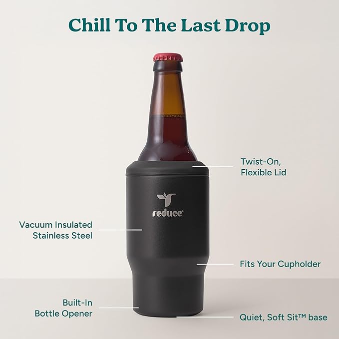Reduce 4-in-1 Drink Cooler -Versatile Can & Bottle Holder