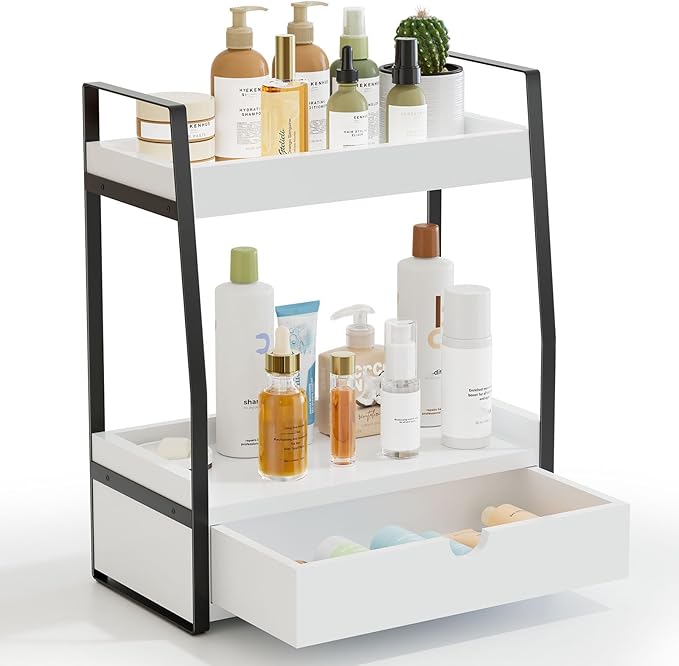 Boulphia 2-Tier Bathroom Organizer Countertop, Bathroom Sink Organizer by Boulphia