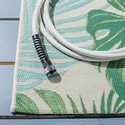 SAFAVIEH Washable Rug Outdoor Barbados Collection - 8' x 10'5", ...