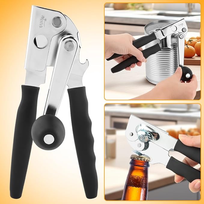 Commercial Can Opener, Crank Can Openers Manual, Heavy Duty Handheld Stainless - Image 9