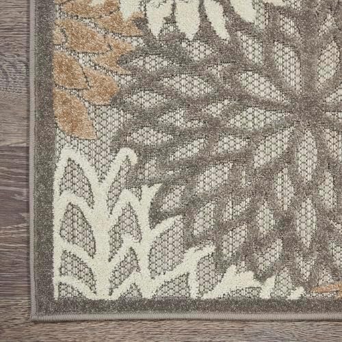 Nourison Home Aloha Natural 7' x 10' Area Rug - Easy Clean, Non Shedd...